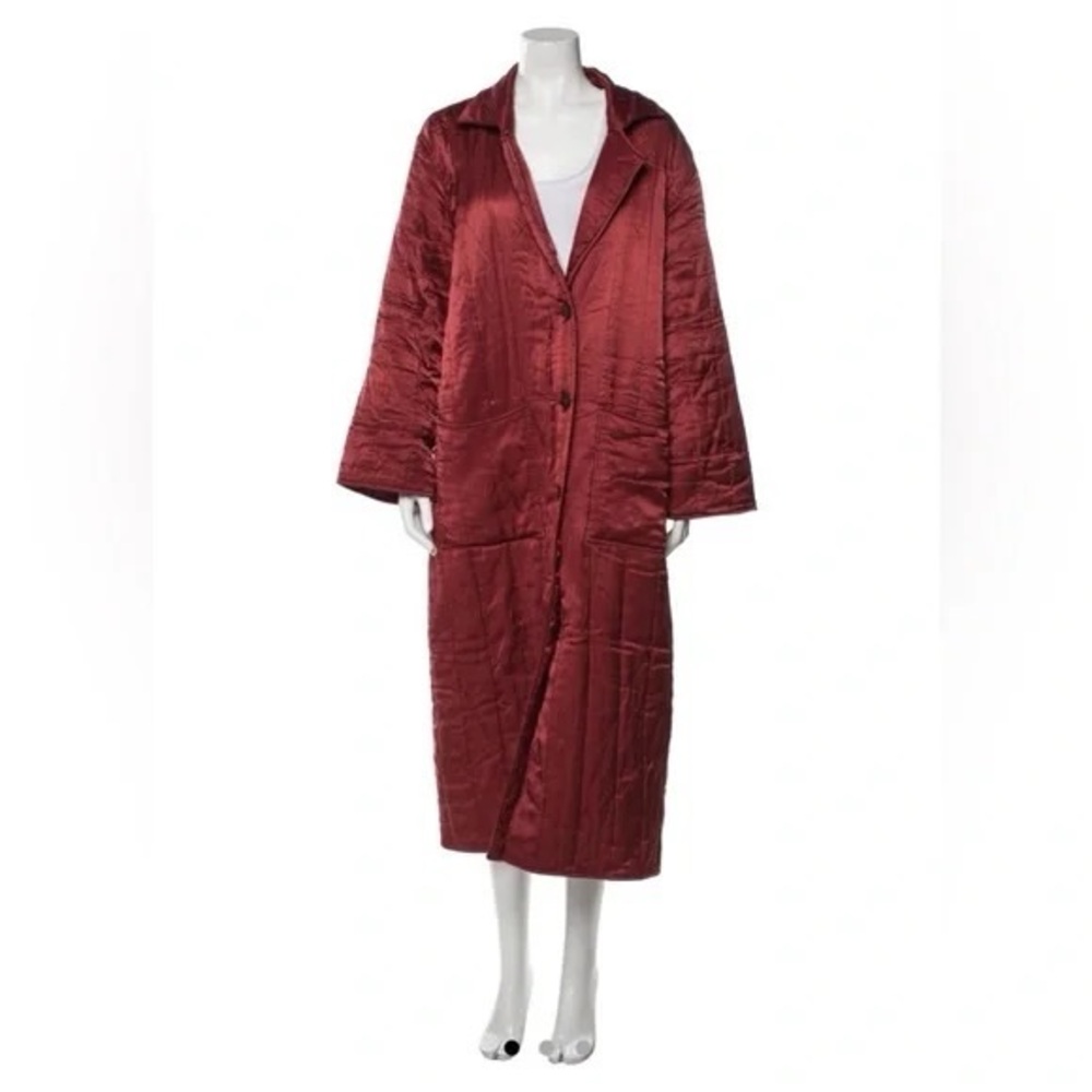 Mara Hoffman 2018 Red Rust Tencel Coat